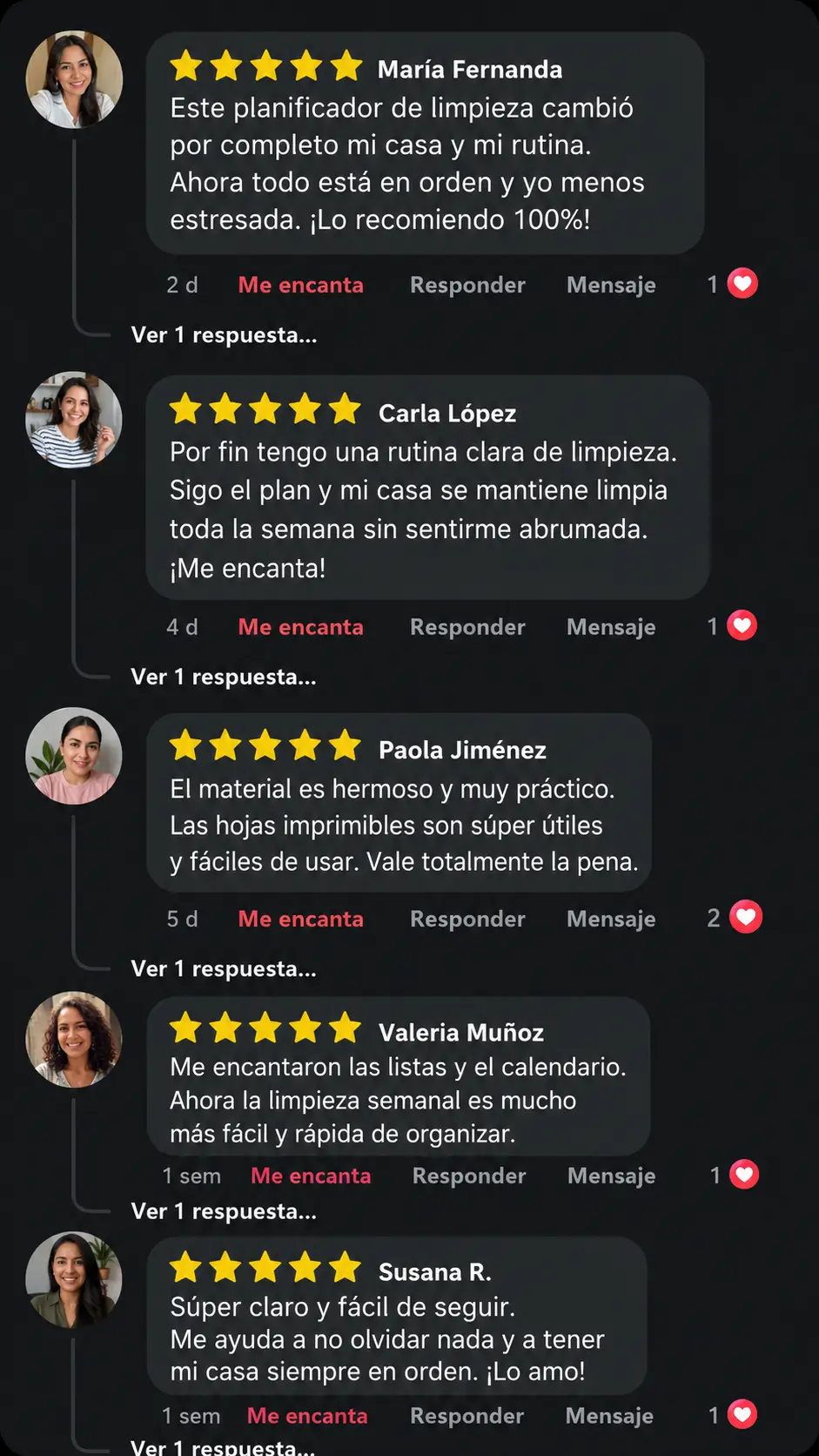 Comentario de clienta 1